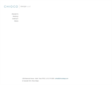 Tablet Screenshot of chiocodesign.com